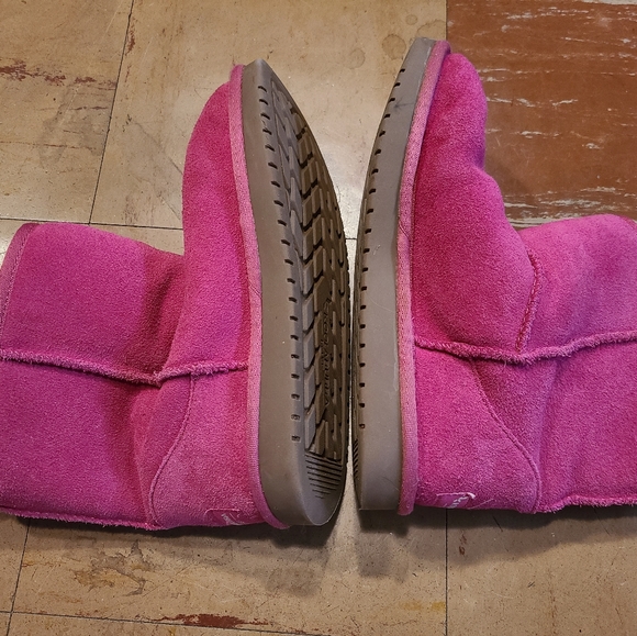 Koolaburra by UGG Pinke suede leather winter boots youth girls size 4 - Picture 4 of 12